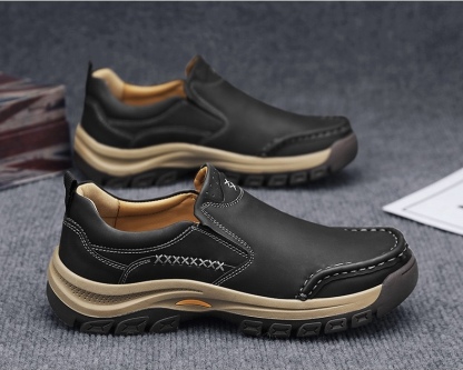 ⏰Last Day! 45% OFF 🔥HIKER®Men's Genuine Leather Outdoor Waterproof Orthopedic Walking Shoes