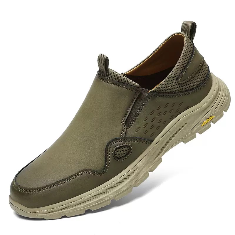 ⏰Last Day! 45% OFF 🔥HIKER®Men's Genuine Leather Outdoor Waterproof Orthopedic Walking Shoes