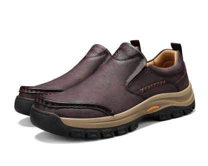 ⏰Last Day! 45% OFF 🔥HIKER®Men's Genuine Leather Outdoor Waterproof Orthopedic Walking Shoes