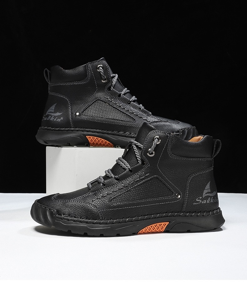 ⏰Last Day! 45% OFF 🔥HIKER®Men's Genuine Leather Outdoor Waterproof Orthopedic Walking Shoes