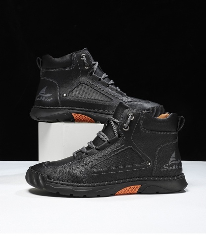 ⏰Last Day! 45% OFF 🔥HIKER®Men's Genuine Leather Outdoor Waterproof Orthopedic Walking Shoes