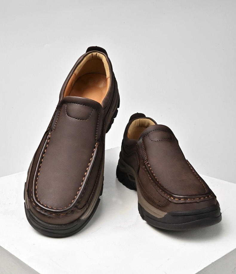 ⏰Last Day! 45% OFF 🔥HIKER®Men's Genuine Leather Outdoor Waterproof Orthopedic Walking Shoes