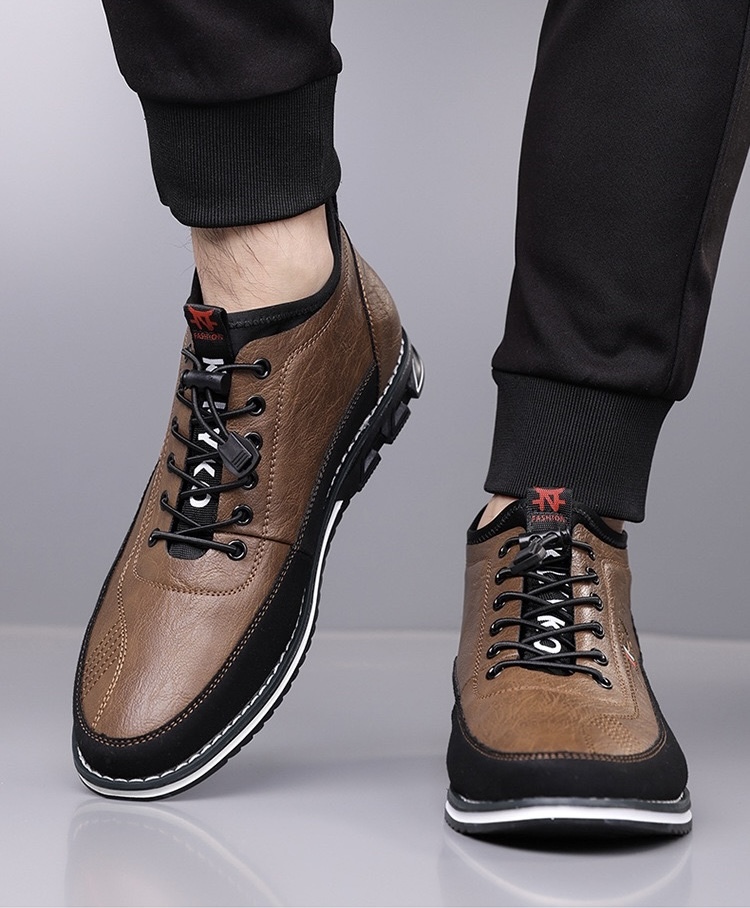 ⏰Last Day! 45% OFF 🔥HIKER®Men's Genuine Leather Outdoor Waterproof Orthopedic Walking Shoes