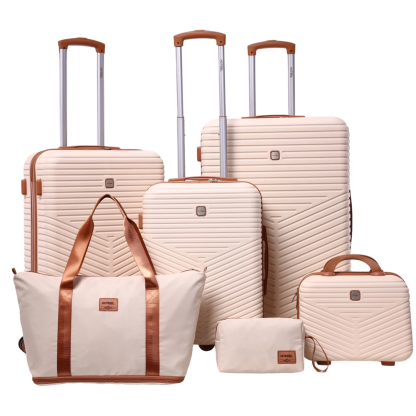 HOTEEL Luggage 5 Piece Set, Suitcase Set with Spinner Wheels & TSA Lock, Lightweight Luggage Set 20/24/28in with duffel bag & toiletry bag