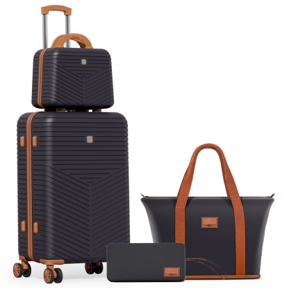 HOTEEL Luggage 5 Piece Set, Suitcase Set with Spinner Wheels & TSA Lock, Lightweight Luggage Set 20/24/28in with duffel bag & toiletry bag