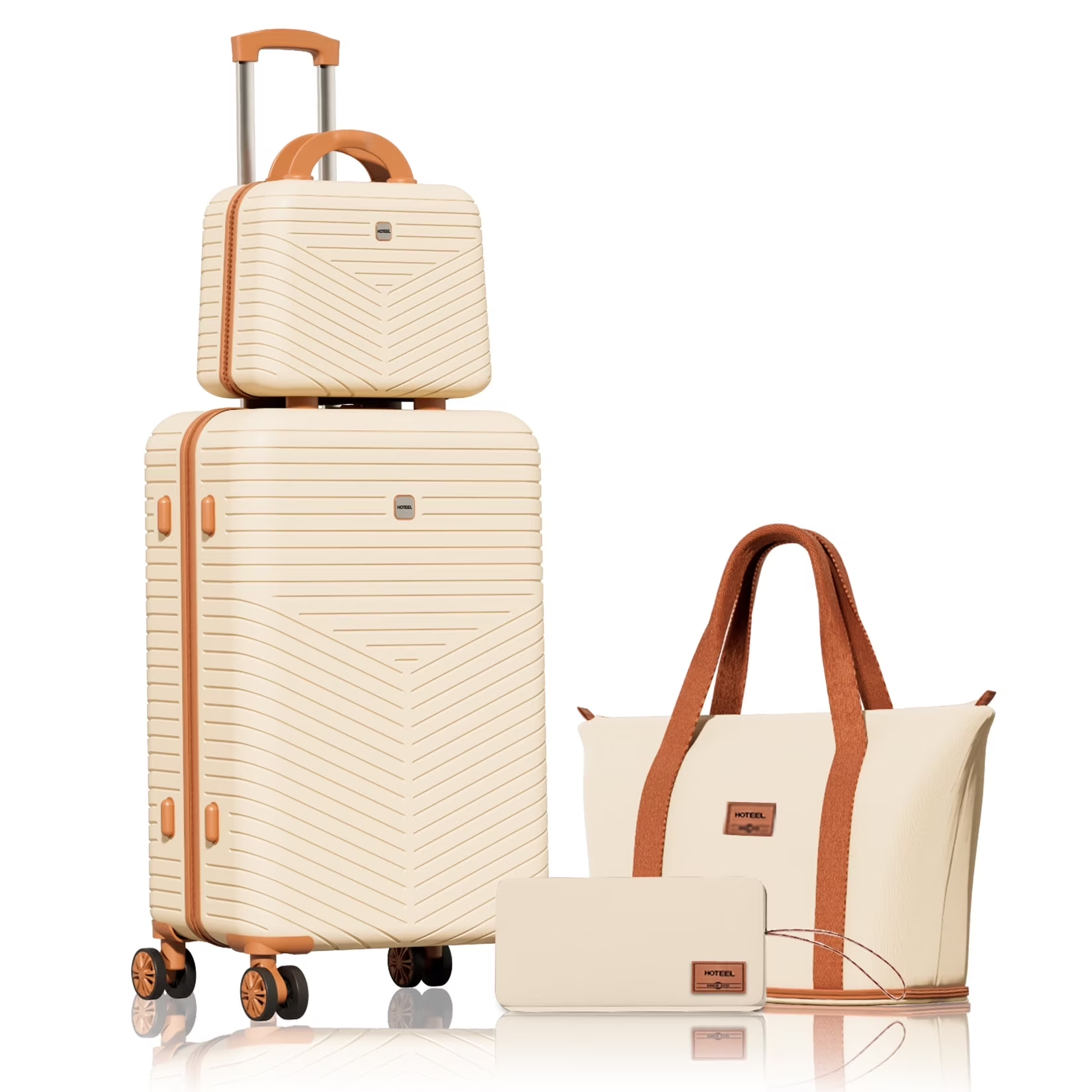 HOTEEL Luggage 5 Piece Set, Suitcase Set with Spinner Wheels & TSA Lock, Lightweight Luggage Set 20/24/28in with duffel bag & toiletry bag