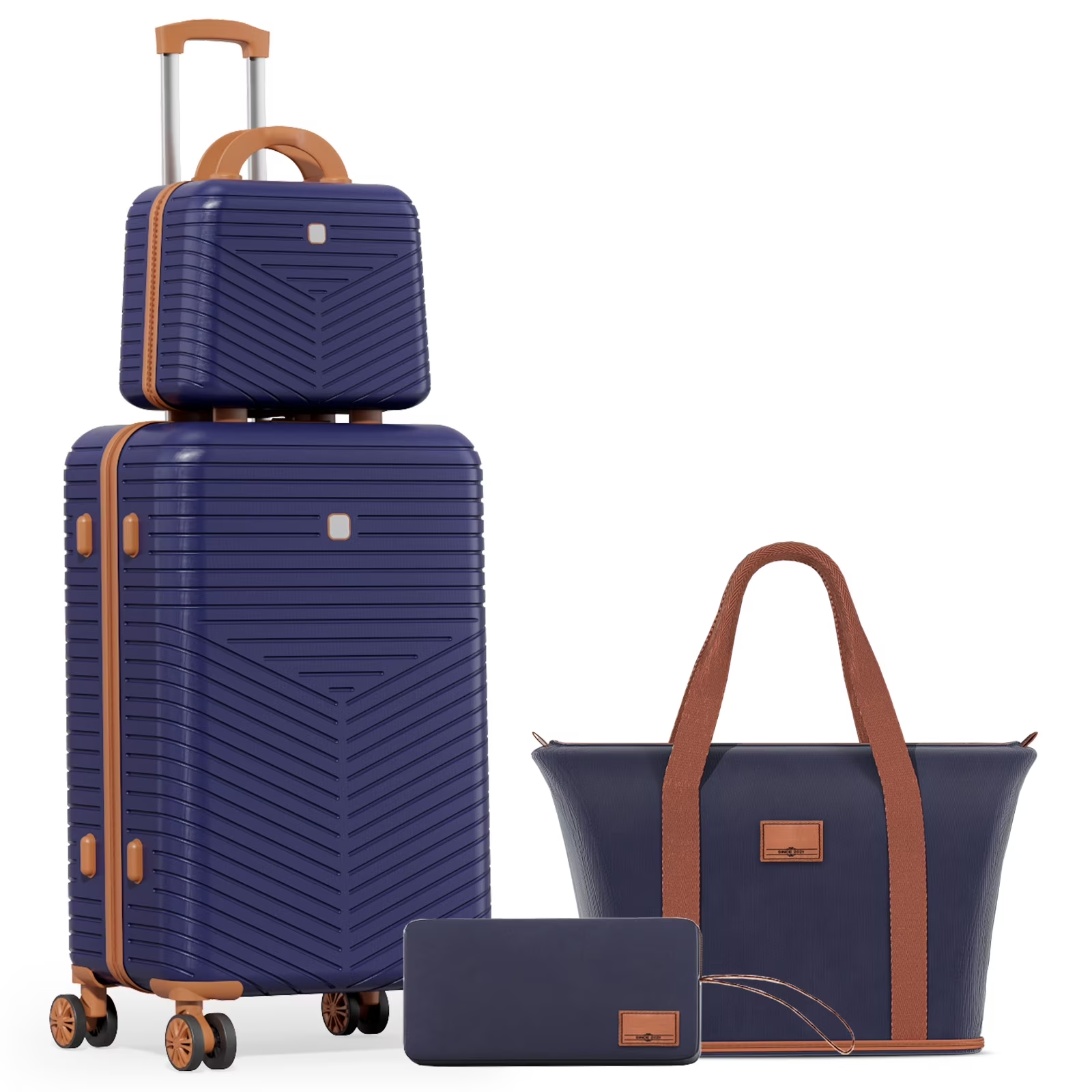 HOTEEL Luggage 5 Piece Set, Suitcase Set with Spinner Wheels & TSA Lock, Lightweight Luggage Set 20/24/28in with duffel bag & toiletry bag