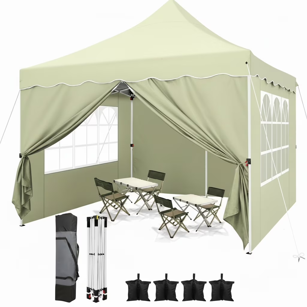 HOTEEL Canopy 10'x20' Pop Up Canopy Tent Heavy Duty Waterproof Adjustable Commercial Instant Canopy Outdoor Party Canopy Parties,Wedding,Outside Patio,Event,Portable Car Canopy