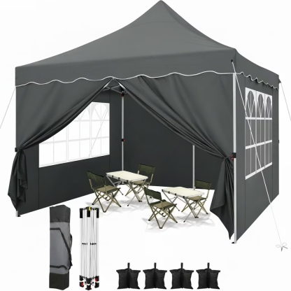 HOTEEL Canopy 10'x20' Pop Up Canopy Tent Heavy Duty Waterproof Adjustable Commercial Instant Canopy Outdoor Party Canopy Parties,Wedding,Outside Patio,Event,Portable Car Canopy