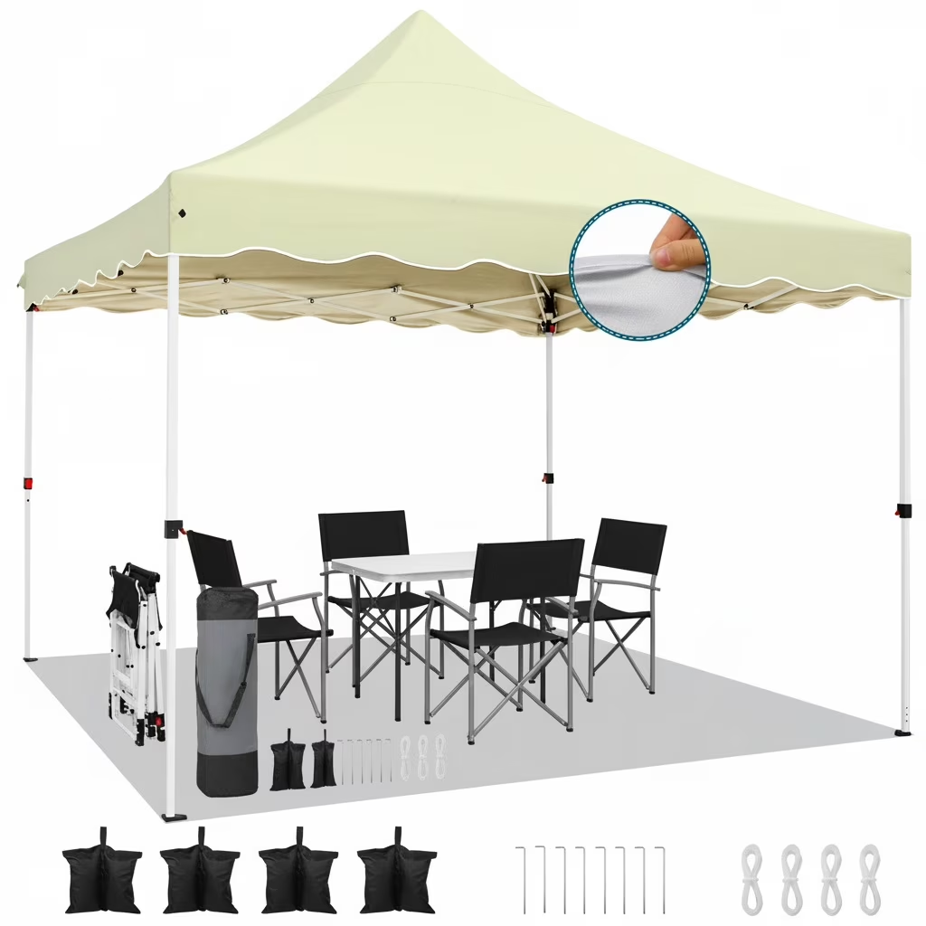 HOTEEL Canopy 10'x20' Pop Up Canopy Tent Heavy Duty Waterproof Adjustable Commercial Instant Canopy Outdoor Party Canopy Parties,Wedding,Outside Patio,Event,Portable Car Canopy