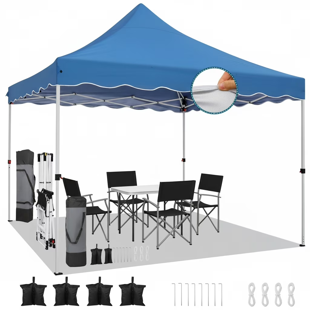 HOTEEL Canopy 10'x20' Pop Up Canopy Tent Heavy Duty Waterproof Adjustable Commercial Instant Canopy Outdoor Party Canopy Parties,Wedding,Outside Patio,Event,Portable Car Canopy