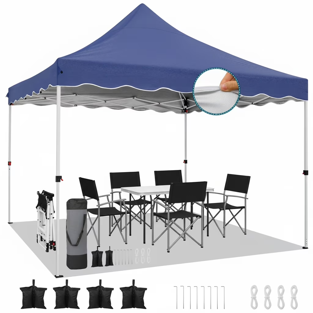 HOTEEL Canopy 10'x20' Pop Up Canopy Tent Heavy Duty Waterproof Adjustable Commercial Instant Canopy Outdoor Party Canopy Parties,Wedding,Outside Patio,Event,Portable Car Canopy