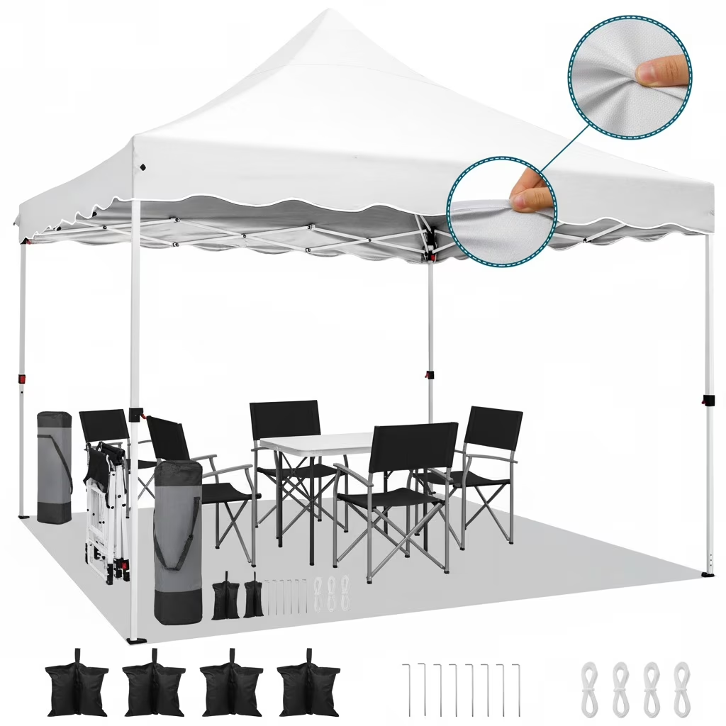 HOTEEL Canopy 10'x20' Pop Up Canopy Tent Heavy Duty Waterproof Adjustable Commercial Instant Canopy Outdoor Party Canopy Parties,Wedding,Outside Patio,Event,Portable Car Canopy