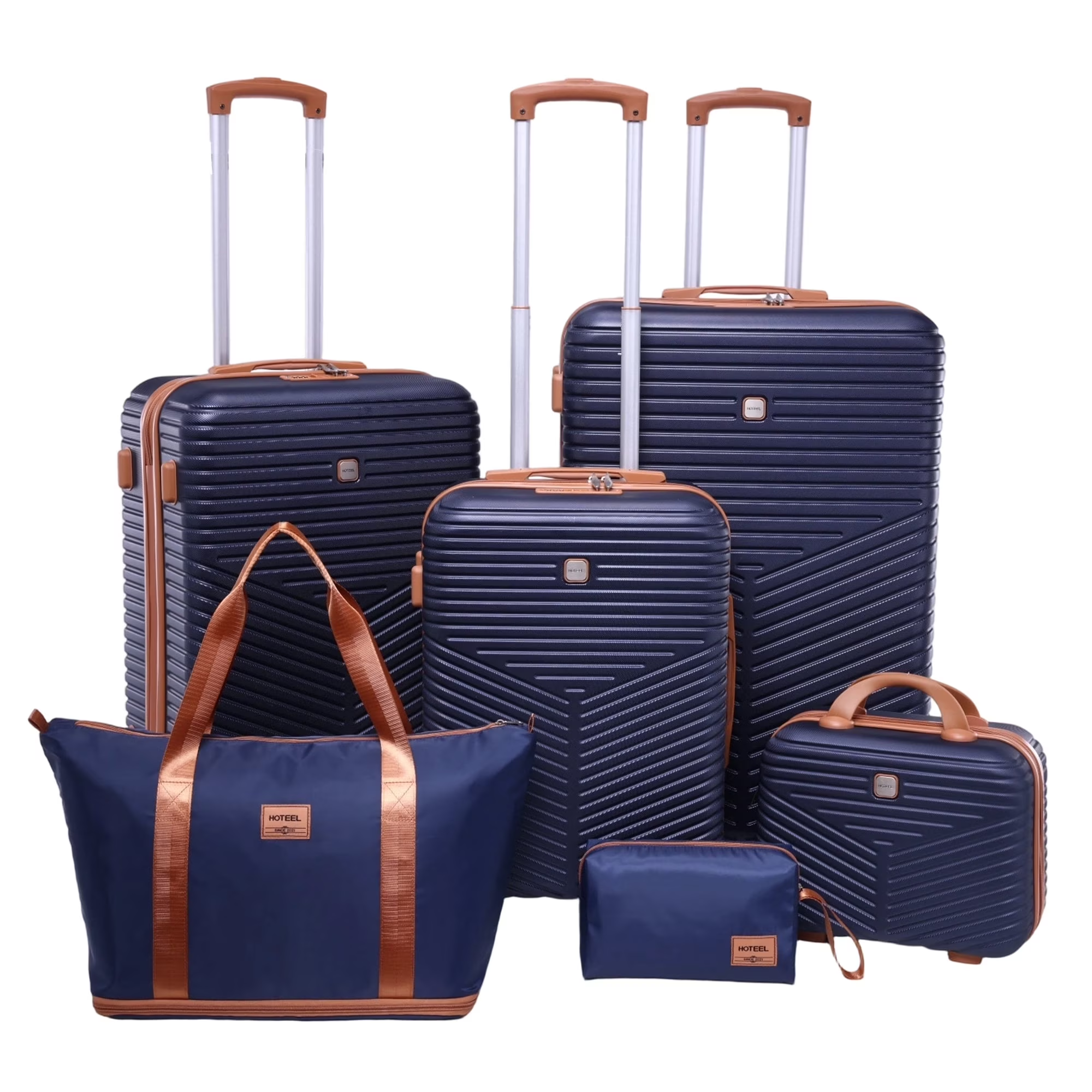 HOTEEL 4 Piece Carry On Luggage Sets,Lightweight Travel Suitcase Set with TSA Lock & Spinner Wheels