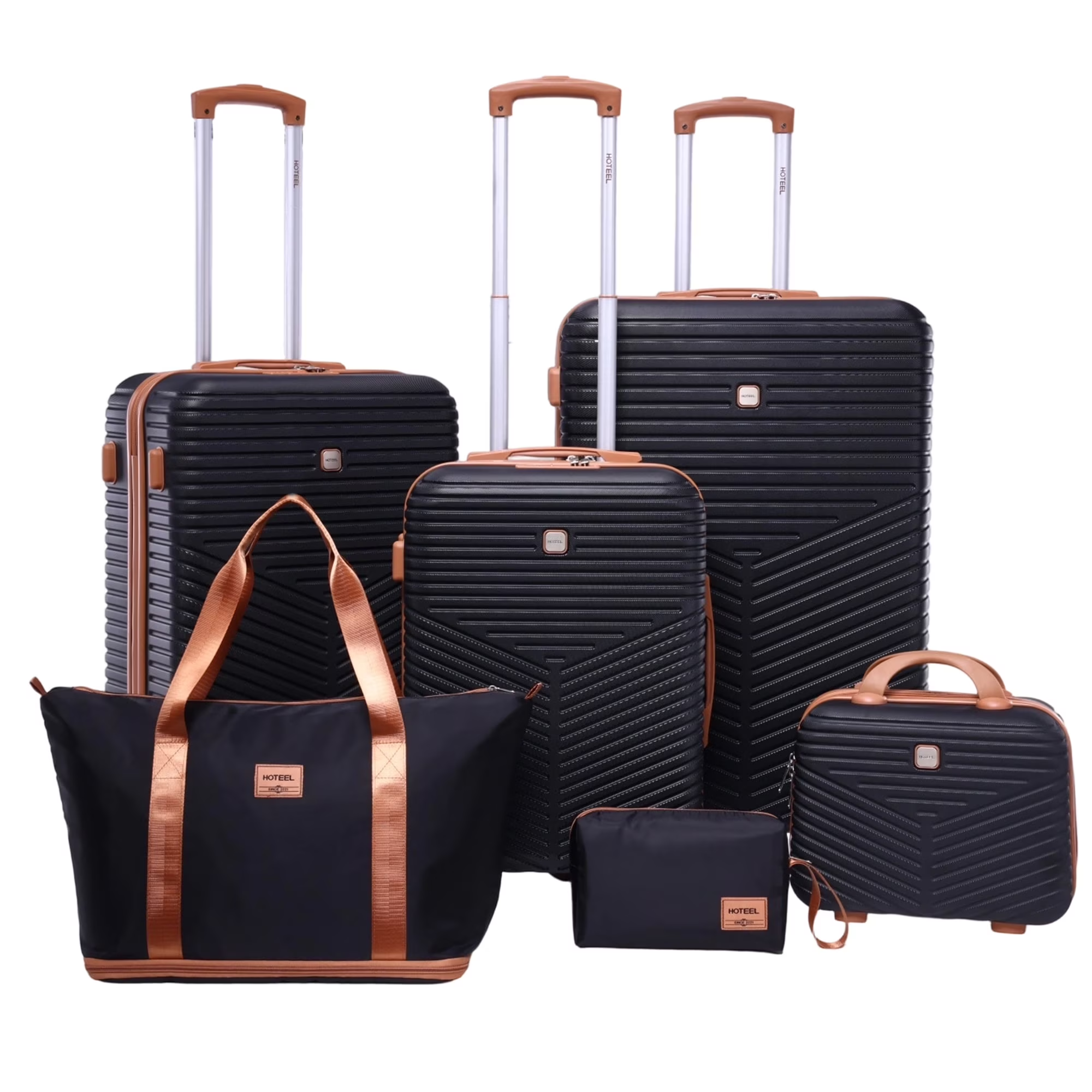 HOTEEL 4 Piece Carry On Luggage Sets,Lightweight Travel Suitcase Set with TSA Lock & Spinner Wheels