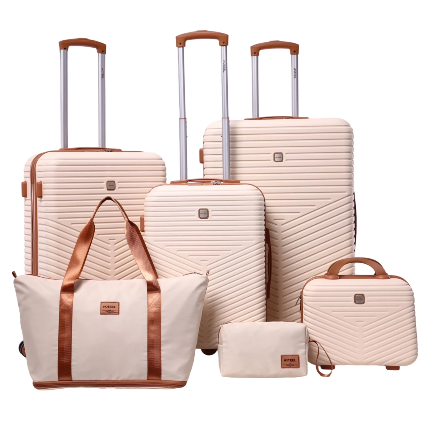 HOTEEL 4 Piece Carry On Luggage Sets,Lightweight Travel Suitcase Set with TSA Lock & Spinner Wheels