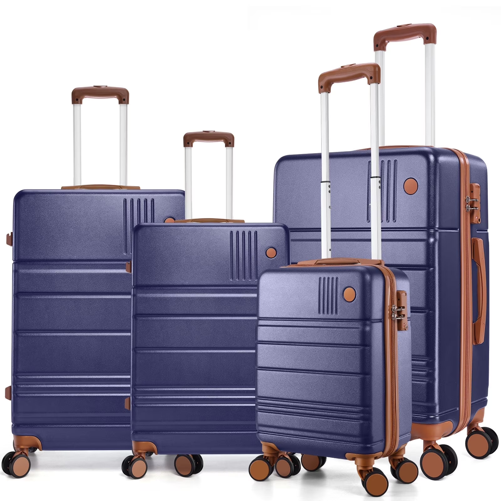 HOTEEL 3 Piece Luggage Set, PC ABS Hardshell Carry on Luggage Set with TSA Lock & Spinner Wheels, Travel Suit Case for Men Women 20in24in28in