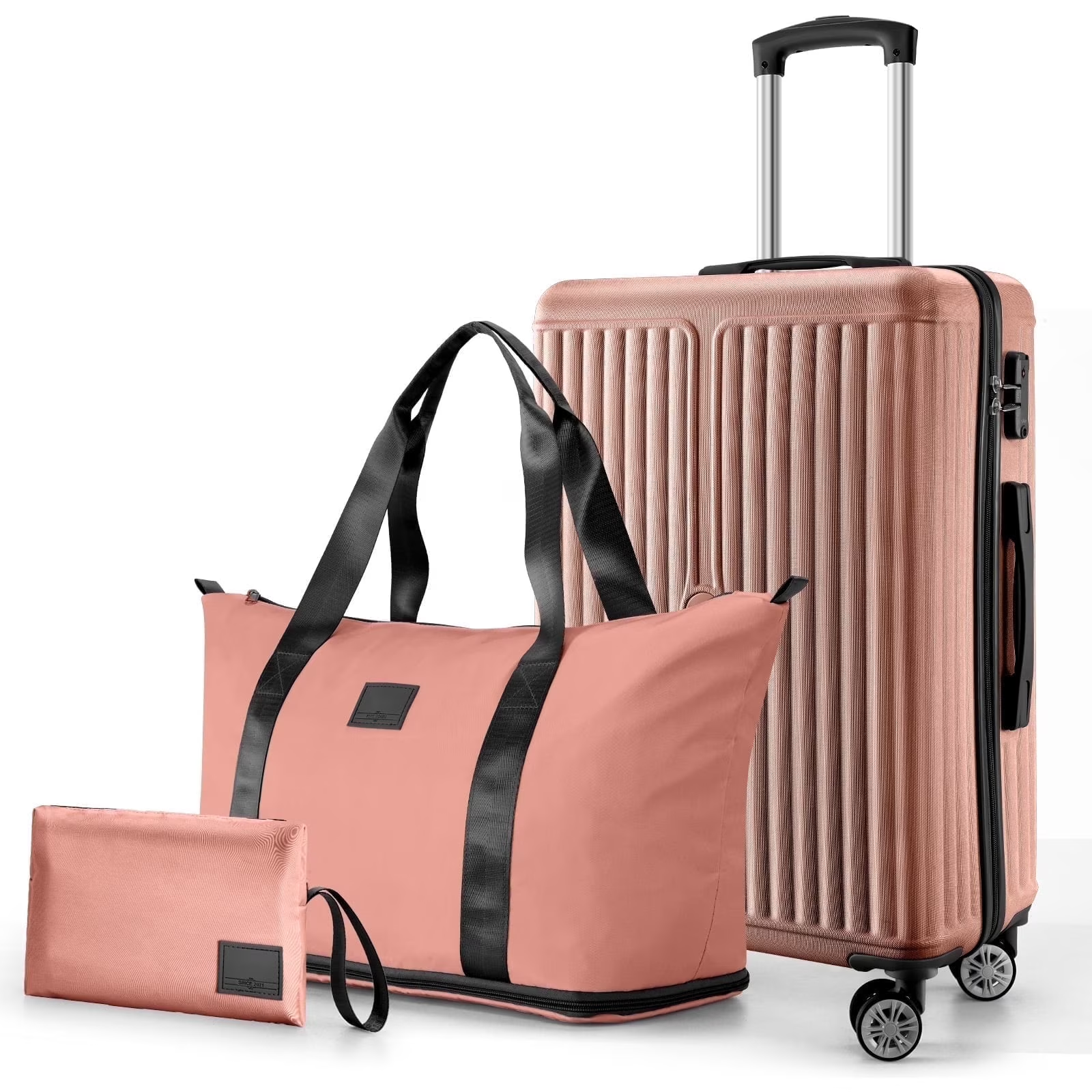 HOTEEL 3 Piece Carry On Luggage Sets,Lightweight Travel Suitcase Set with TSA Lock & Spinner Wheels