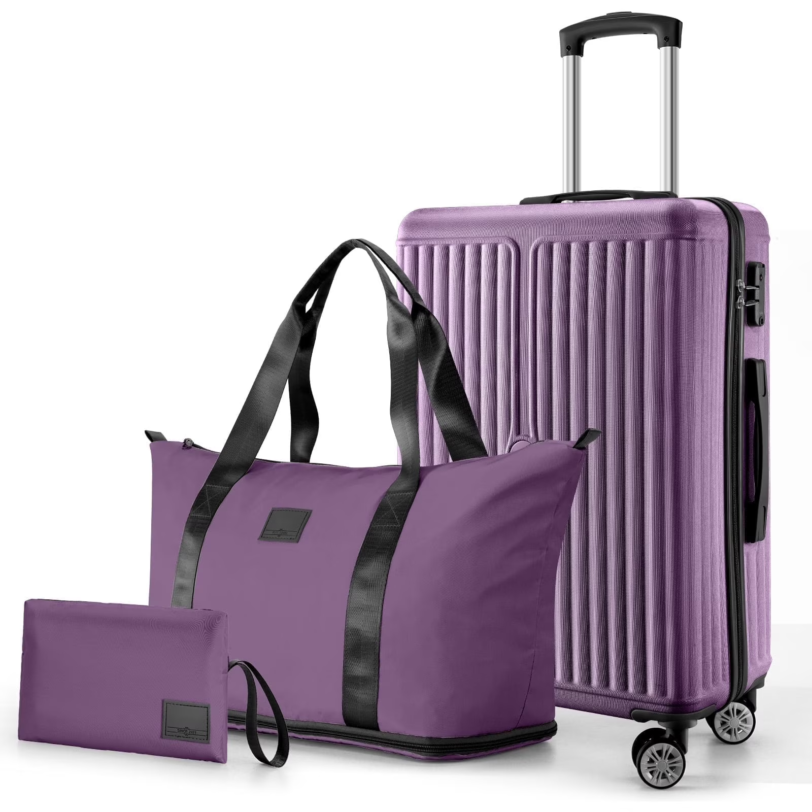 HOTEEL 3 Piece Carry On Luggage Sets,Lightweight Travel Suitcase Set with TSA Lock & Spinner Wheels