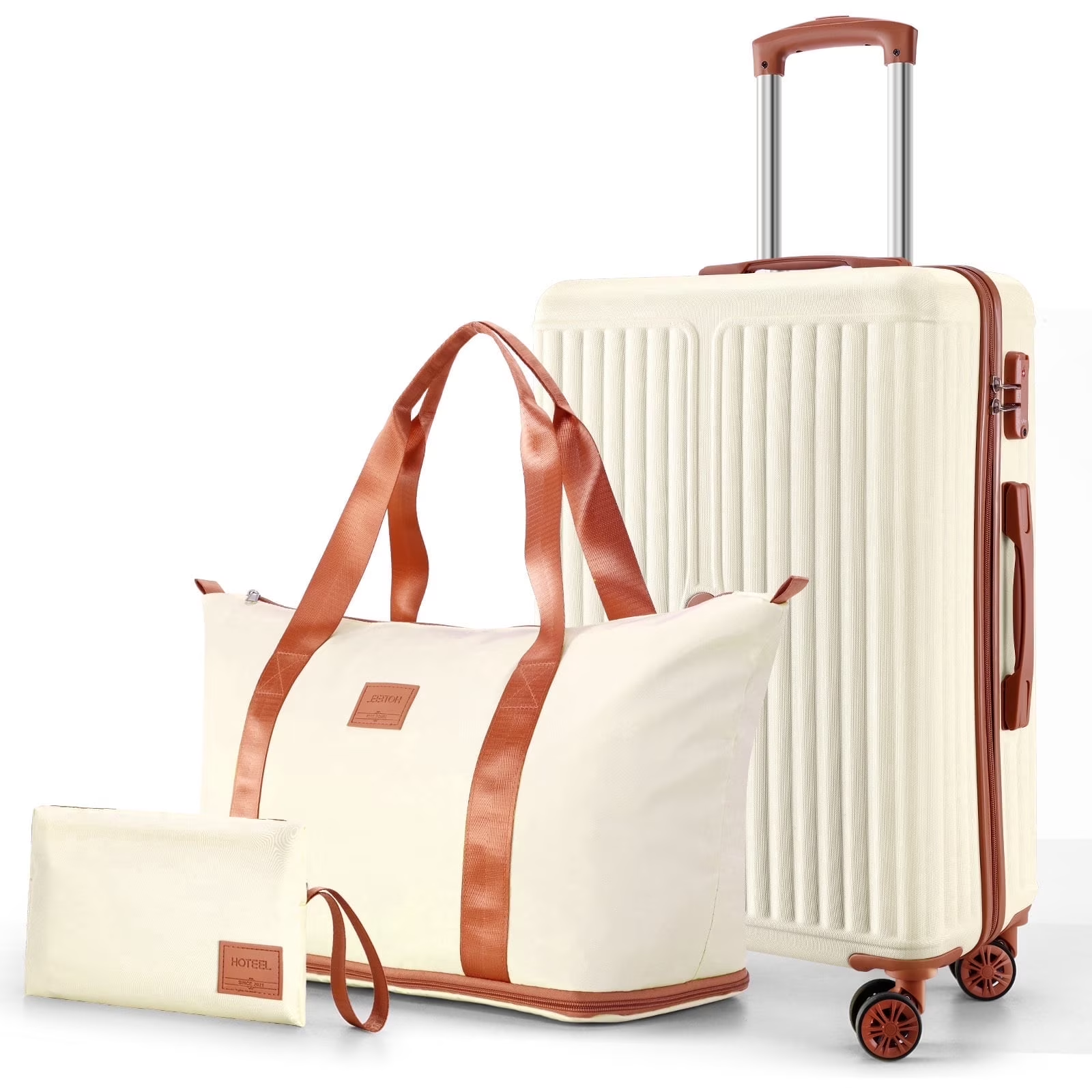 HOTEEL 3 Piece Carry On Luggage Sets,Lightweight Travel Suitcase Set with TSA Lock & Spinner Wheels