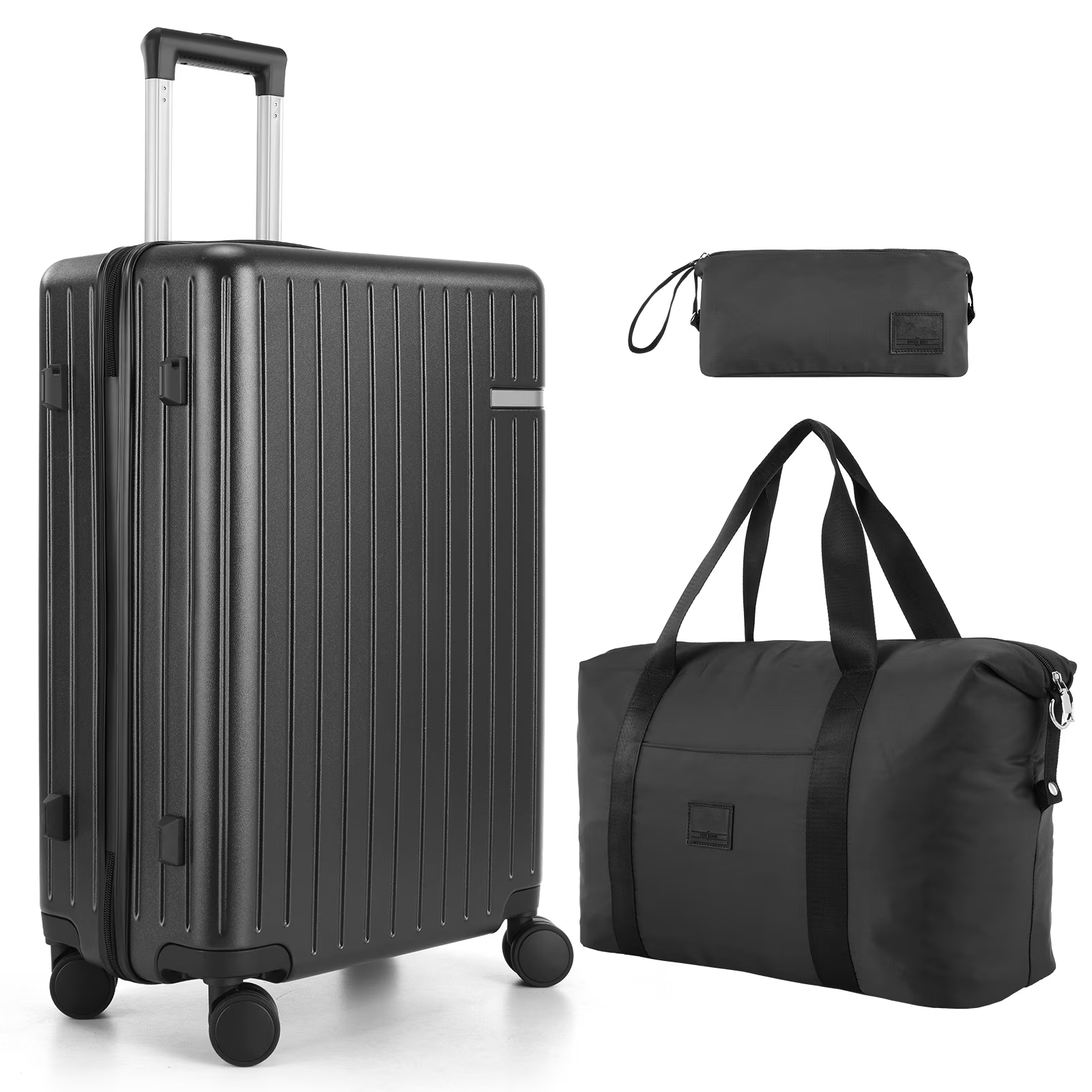 HOTEEL Hardside Luggage Sets 6 Piece, PC ABS Hardshell Suitcase with TSA Lock Spinner Wheel and Toiletry Bag+Travel Duffle Bag 16in20in24in28in