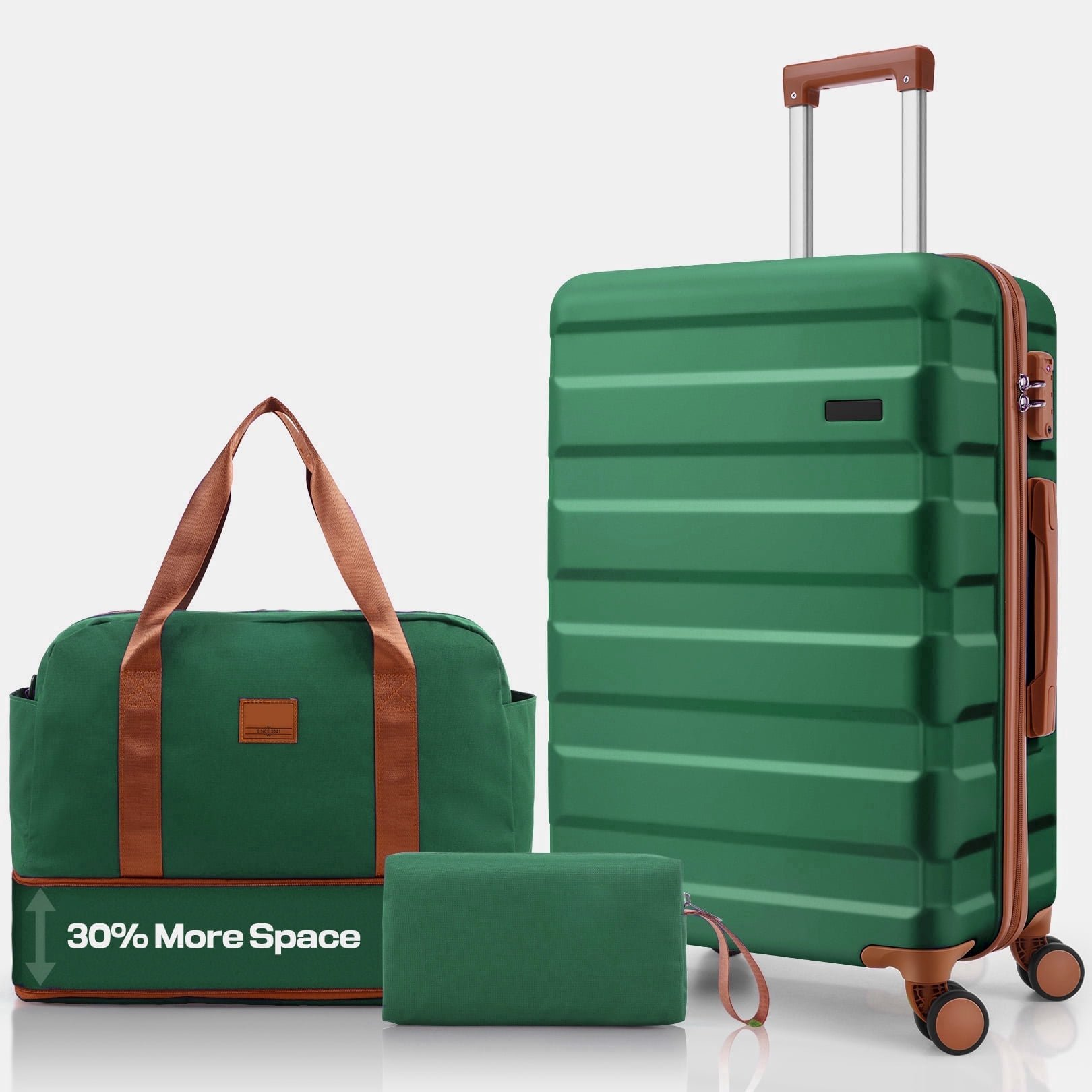 HOTEEL 5 Piece Hardside Luggage Set, TSA Lock, Lightweight Travel Cases with 360°Spinner Wheels