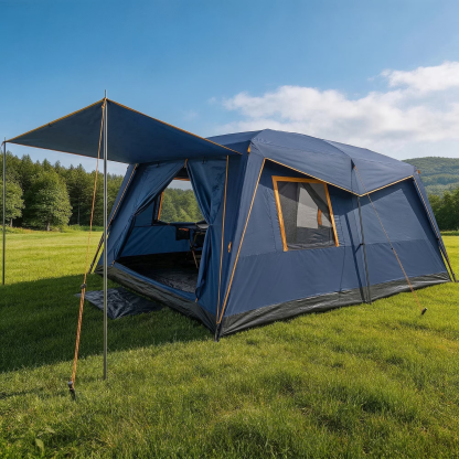 HOTEEL 6-8 Person Camping Tent, Easy Setup Waterproof Windproof Backpacking Tent with Removable Rainfly, Lightweight Portable Outdoor Family Tents for Camping, Travel, Fishing, Hiking