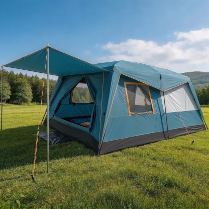 HOTEEL 6-8 Person Camping Tent, Easy Setup Waterproof Windproof Backpacking Tent with Removable Rainfly, Lightweight Portable Outdoor Family Tents for Camping, Travel, Fishing, Hiking