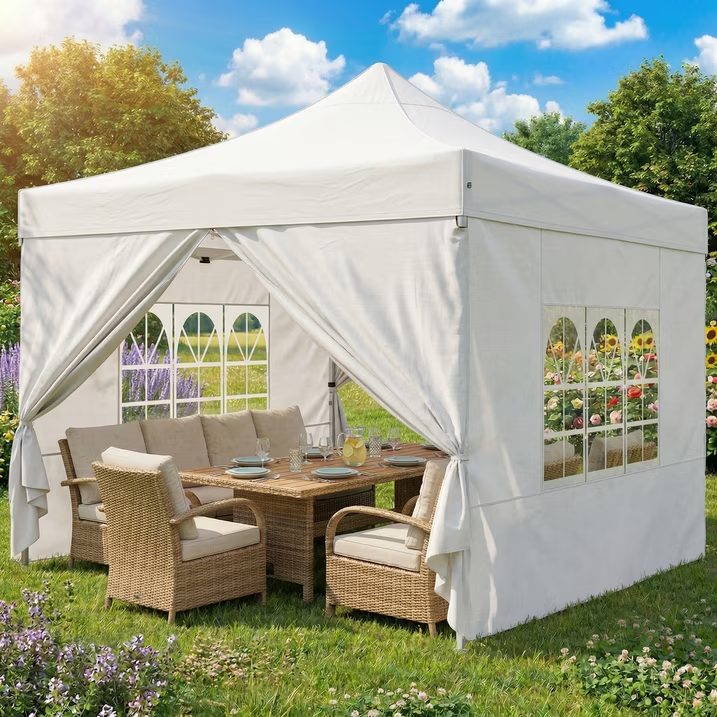HOTEEL 10x20 Heavy Duty Canopy Tent with 6 Removable Sidewalls,Pop up Outdoor Commercial Party Wedding Tent with Roller Bag,Waterproof & UV 50+