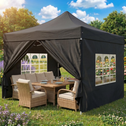 HOTEEL 10x20 Heavy Duty Canopy Tent with 6 Removable Sidewalls,Pop up Outdoor Commercial Party Wedding Tent with Roller Bag,Waterproof & UV 50+