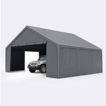 Hoteel Large Heavy Duty Carport with Steel Frame, Portable Garage Carport Wedding Tent Gazebo Big Tents Shelter with Waterproof Top Cover, All-Season Tarp