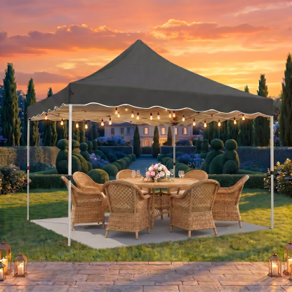 Hoteel 10x30 Party Tent Canopy Gazebo,Outdoor Canopy Tent with 8 Removable Sidewalls,Easy up Sun Shade UV Blocking Waterproof Outdoor Tent for Backyard,Parties,Wedding,Birthday,BBQ, White