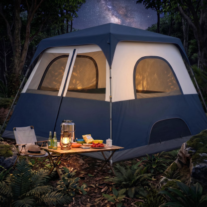 HOTEEL 8-10 Person Camping Tent, Easy Setup Waterproof Windproof Backpacking Tent with Removable Rainfly, Lightweight Portable Outdoor Family Tents for Camping, Travel, Fishing, Hiking