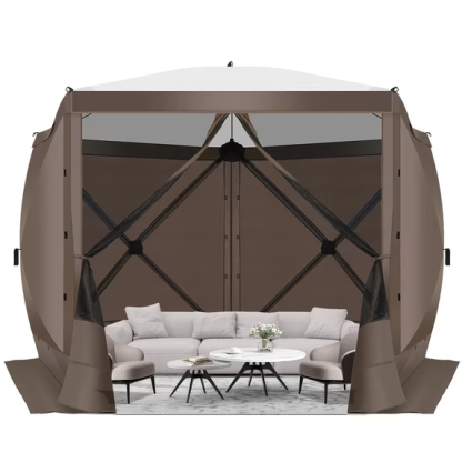 HOTEEL  Outdoor Pop Up Gazebo for Camping, Screen House with Mosquito Netting, Waterproof, UV Resistant, Portable Carry Bag