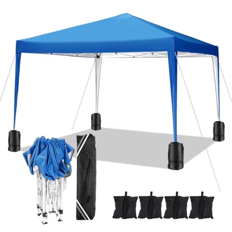 HOTEEL 10'x10' Pop up Canopy Tent, Outdoor Instant Commercial Tents, Shade Shelter Gazebo,for Backyard Parties Event