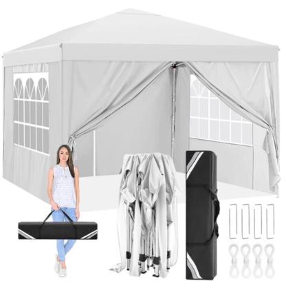 HOTEEL 10'x10' Pop up Canopy Tent, Outdoor Instant Commercial Tents, Shade Shelter Gazebo,for Backyard Parties Event