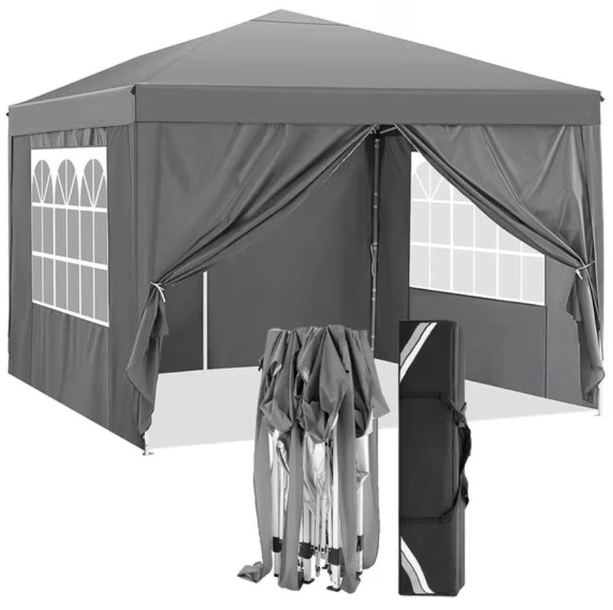 HOTEEL 10'x10' Pop up Canopy Tent, Outdoor Instant Commercial Tents, Shade Shelter Gazebo,for Backyard Parties Event