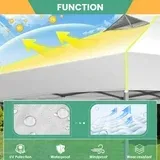 SANOPY 10' x 10' Outdoor Canopy Party Tent EZ Pop Up Canopy Commercial Instant Canopies Gazebo with Air Vent, 8 Stakes & 4 Ropes & 4 Sandbags for Beach Wedding Picnics Camping