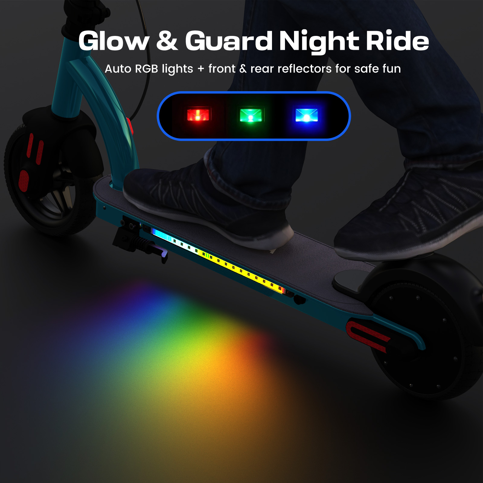 SANOPY 150W Electric Scooter for Kids, 3 Speeds Adjustable, Max Load 132lbs, LED Visible Display for Kids Ages 6-14,Ideal Gifts for Kids