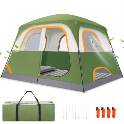HOTEEL 4-6 Person Tent for Camping, Easy Setup Camping Tent with Rainfly & Screen Windows for Camping/Traveling/Family Gathering/Hiking/Beach