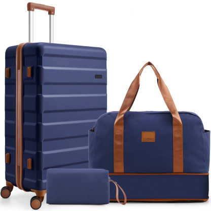 SANOPY 20" Luggage Set, Hardside 3PCS Suitcase Set with TSA Lock and Spinner Wheels