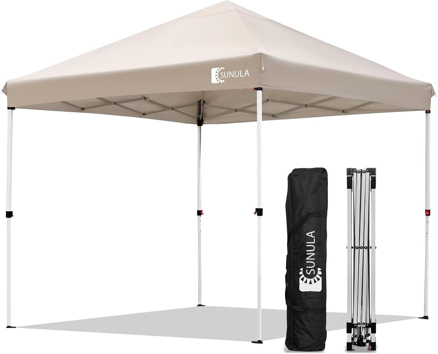 Canopy Tent. Khaki, variant on Beach Umbrella Tent for Sand Portable, Beach Canopy Umbrella UPF 50+ Sun Shelter Easy Pop up with Side Panel Ground mat Sunula Outdoor Sun Shade with UV Protection for Camping Patio Sport Event. Blue