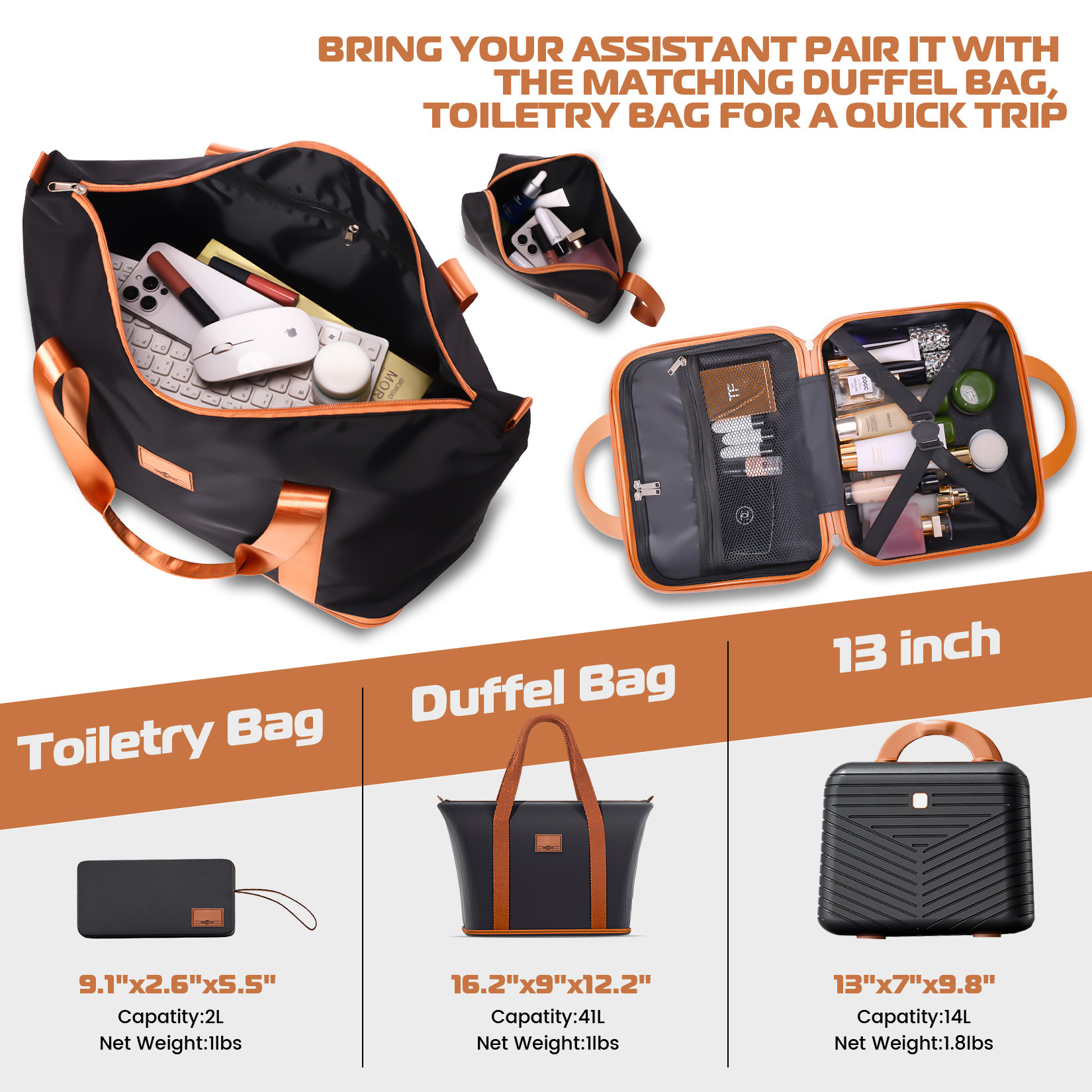 SANOPY 4 Pcs Luggage Set, ABS+PC(Sturdy) Hardshell Suitcases, TSA Locks, Silent Dual Spinner Wheels, Black