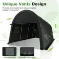 SANOPY Portable Garage 10' x 20' Heavy Duty Carport with All-Steel Metal Frame, Anti-Snow Storage Tent, Outdoor Car Canopy Tent