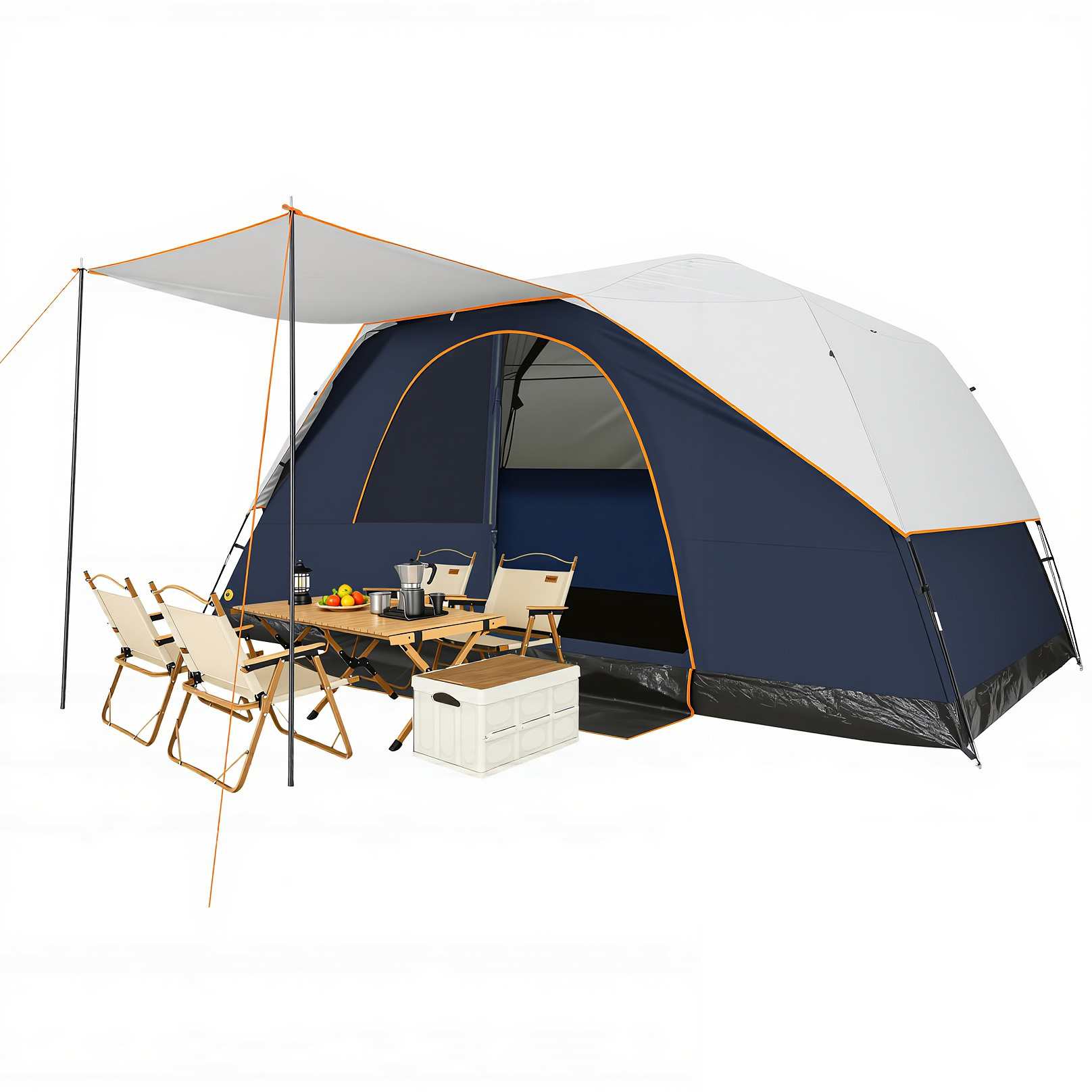 HOTEEL 4/6/8/10 Person Tent for Camping, Easy Setup Camping Tent with Rainfly & Screen Windows for Camping/Traveling/Family Gathering/Hiking/Beach