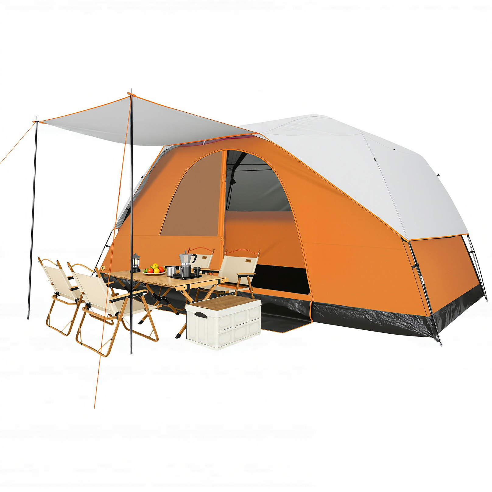 HOTEEL 4/6/8/10 Person Tent for Camping, Easy Setup Camping Tent with Rainfly & Screen Windows for Camping/Traveling/Family Gathering/Hiking/Beach