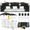 SANOPY 10' x 10' Pop up Canopy Tent, 1 Person Easy Set up Outdoor Canopy with One Push Center Lock, Air Vent, Fluorescent Tube & 4 Sandbags,Instant Sun Shelter Canopy Tents for Parties
