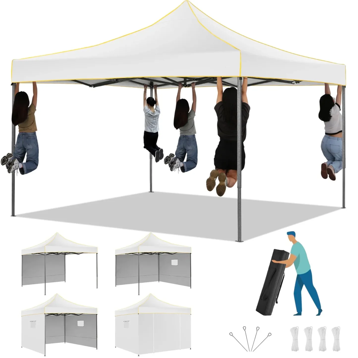 SANOPY 10'x10' Pop up Canopy Tent Anti-UV Waterproof Outdoor Gazebo Instant Party Wedding Backyard Canopy Tent Shade Shelter for Backyard, Patio, Parties,