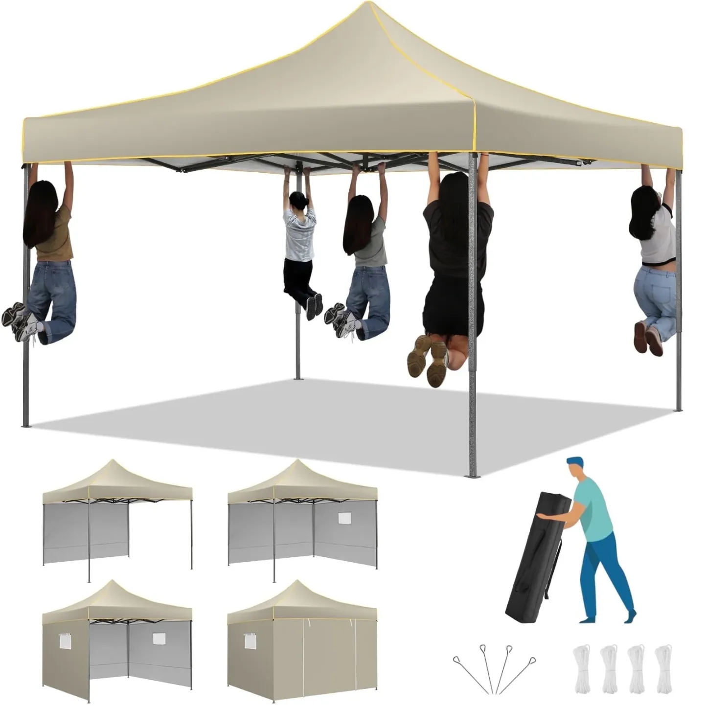 SANOPY 10'x10' Pop up Canopy Tent Anti-UV Waterproof Outdoor Gazebo Instant Party Wedding Backyard Canopy Tent Shade Shelter for Backyard, Patio, Parties,