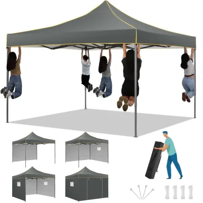 SANOPY 10'x10' Pop up Canopy Tent Anti-UV Waterproof Outdoor Gazebo Instant Party Wedding Backyard Canopy Tent Shade Shelter for Backyard, Patio, Parties,